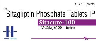 Control Blood Sugar Level with Sitacure 100 by Hertz Pharma Logo