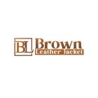 Brown Leather Jacket UK Logo